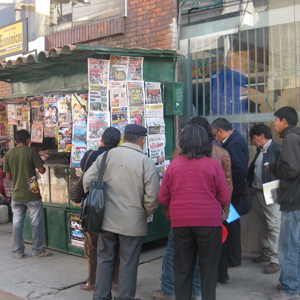Puesto de Periódicos en Huancayo