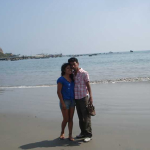 Ana y Deiby en la Playa