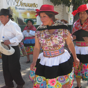 Bailando Santiago en Huancayo